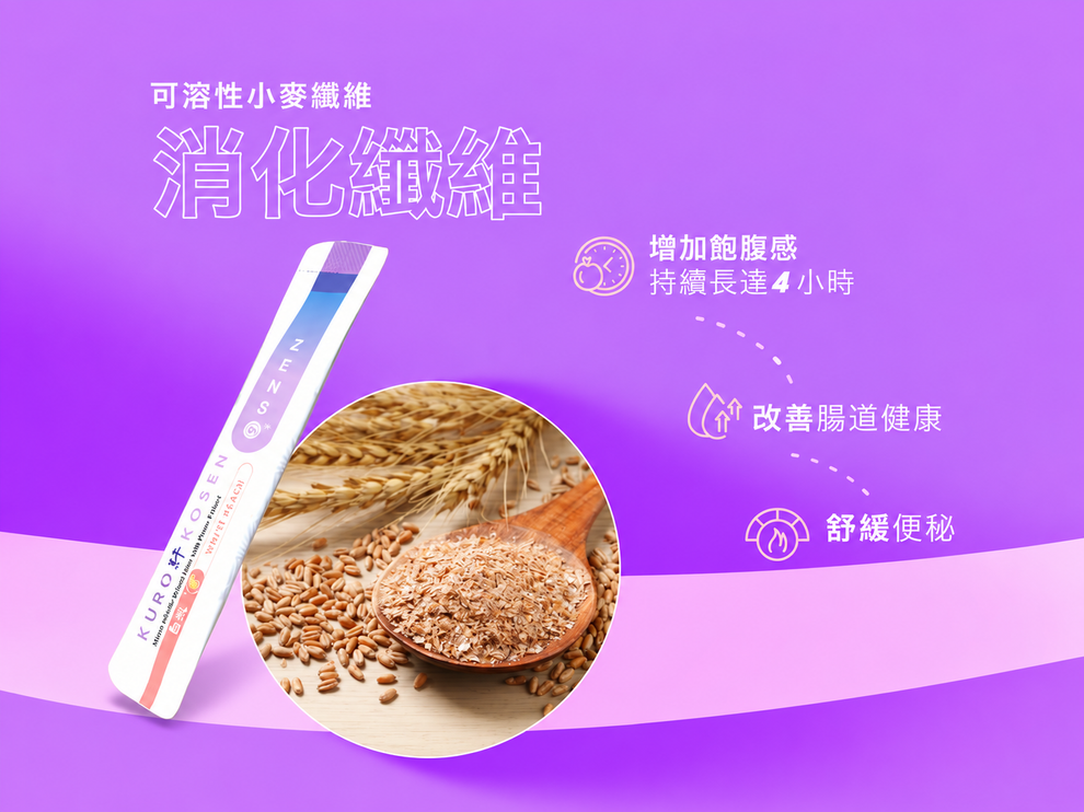 KURO KOSEN 原裝宣傳圖：膳食纖維