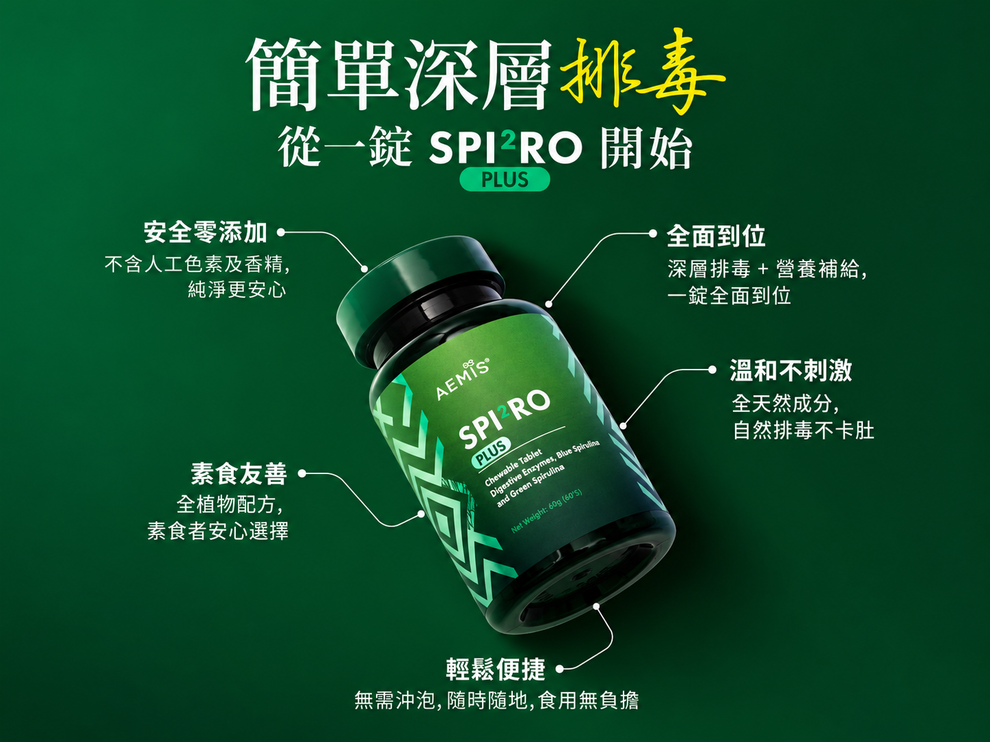 SPIRO PLUS 原裝宣傳圖：產品特色
